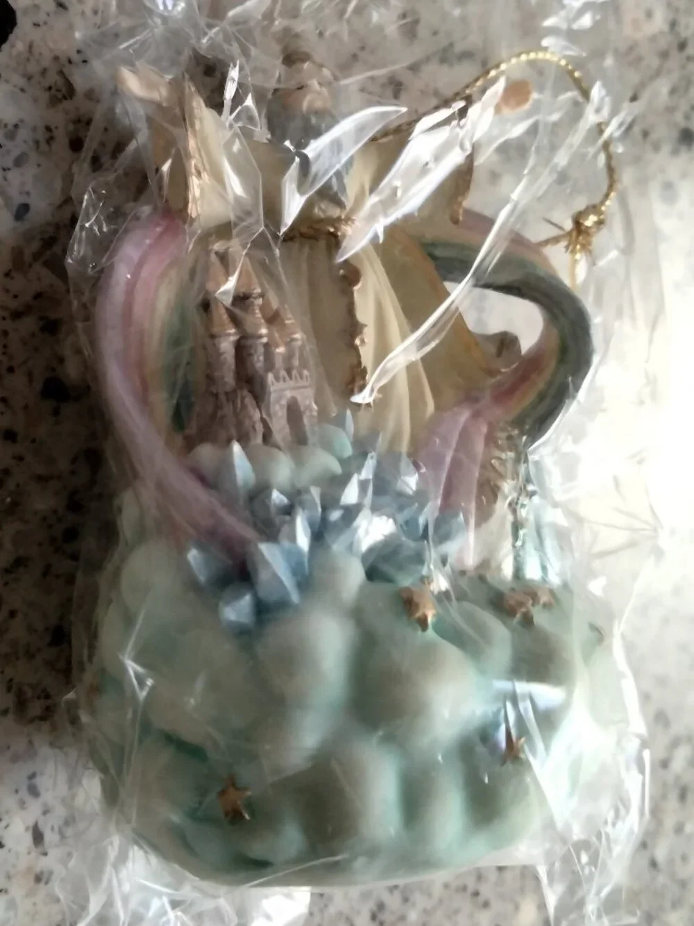 NIB Marjorie Sarnat Wizard & Rainbow Castle Ornament